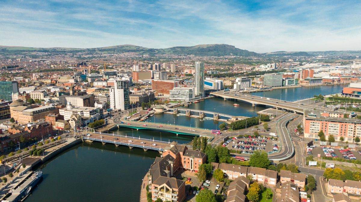 a view of Belfast city centre