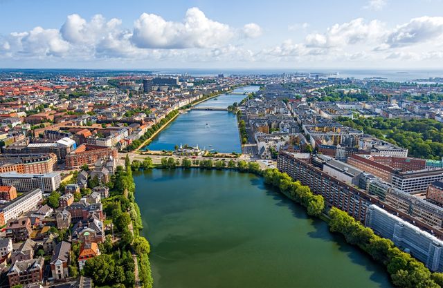 Aerial view of Copenhagen
