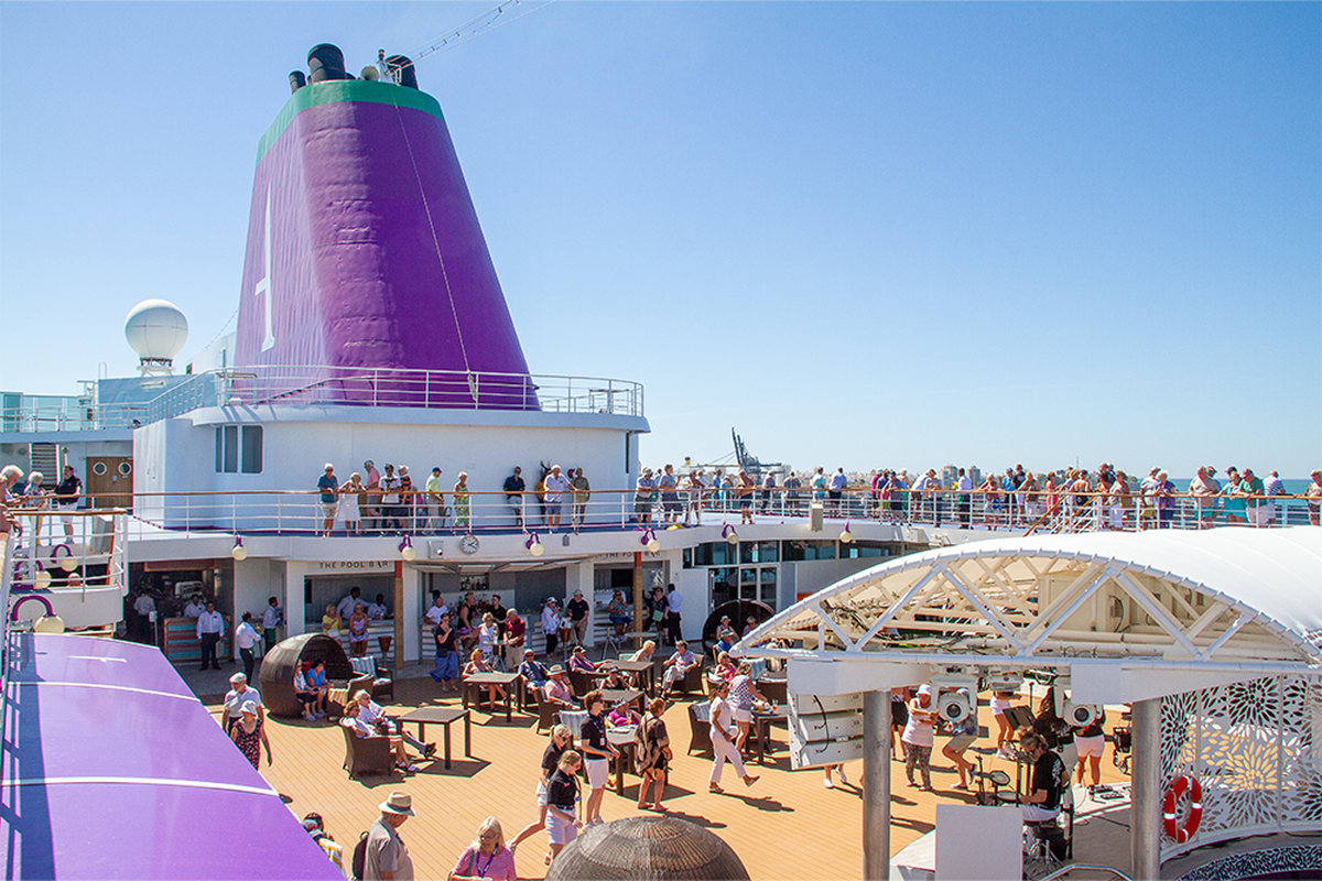 Deckfest on board the Ambition cruise ship