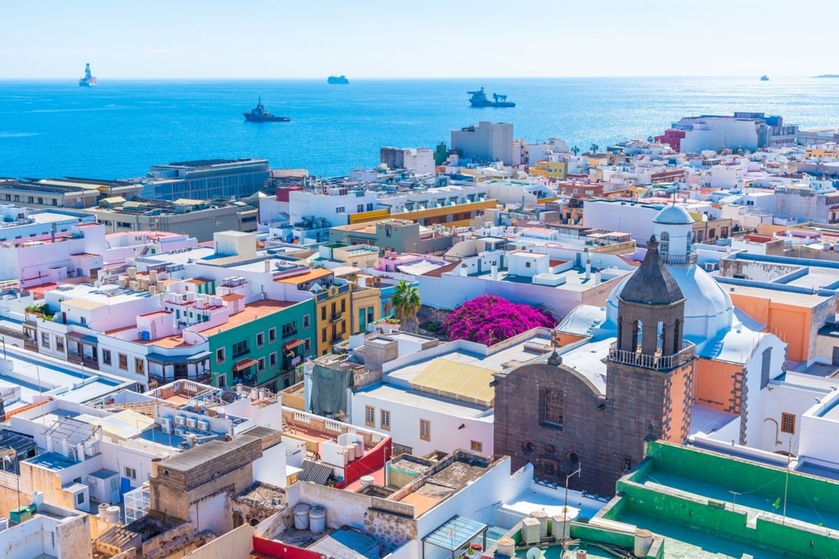 Aerial view of Las Palmas