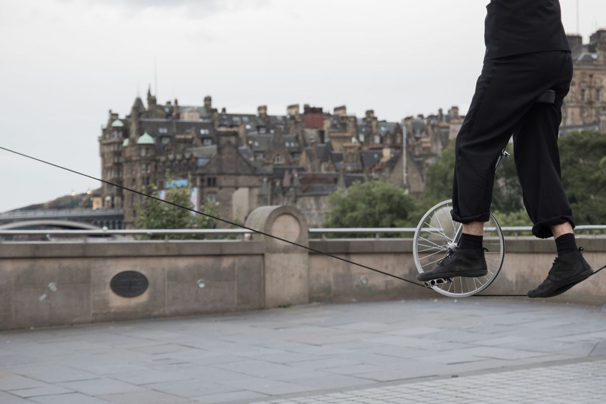 Unicycle at the Edinburgh Fringe Festival