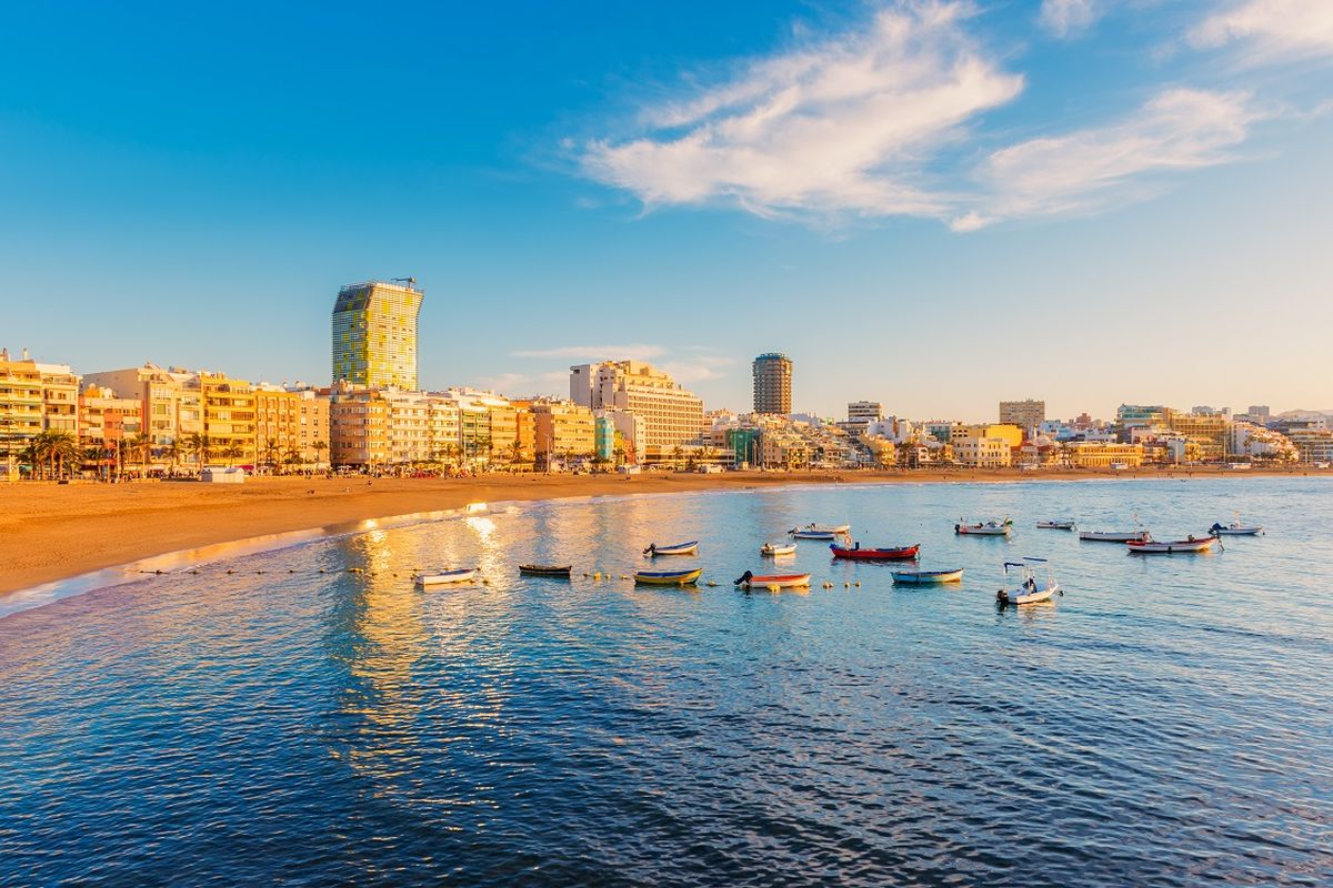 Sunset at Playa de Las Centra, Las Palmas, Gran Canaria