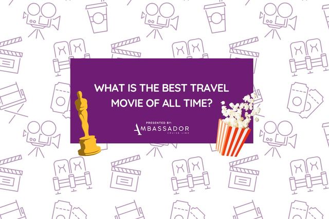 Header image with the title “What is the best travel movie of all time?”