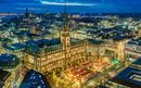Hamburg Christmas Market at night