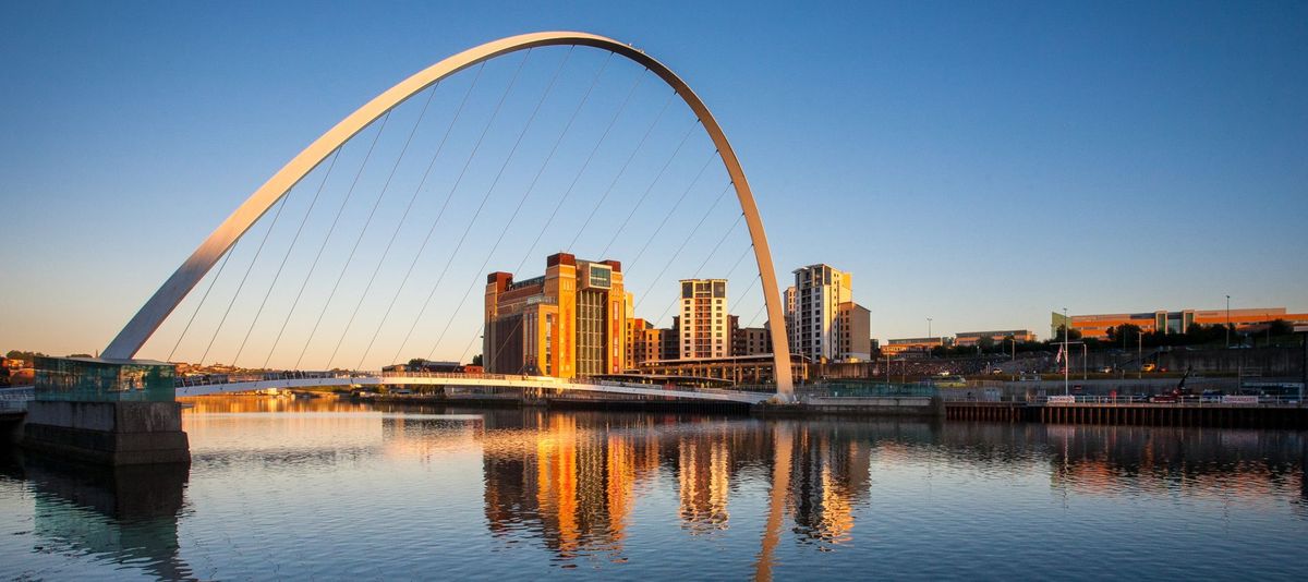 Gateshead Millennium Bridge in Newcastle