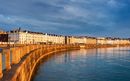 Panorama of Douglas at sunrise. Douglas, Isle of Man