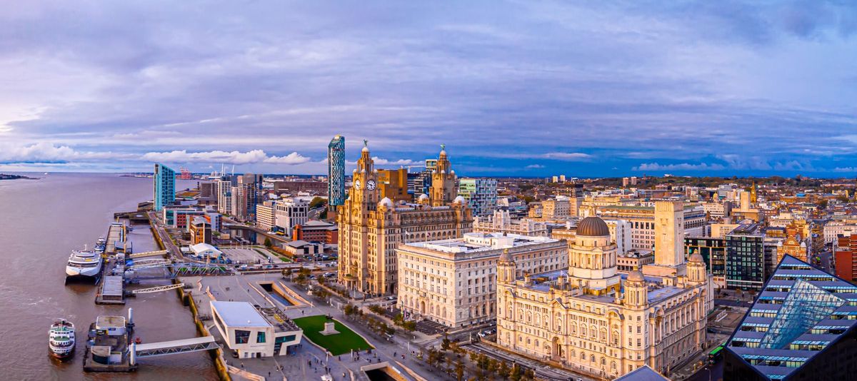 View of Liverpool waterfront