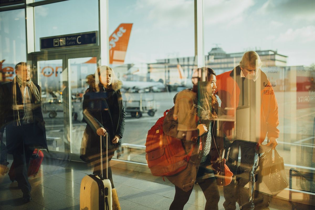 People at the airport