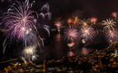 Firework at the end of the year in Funchal, Madeira Island