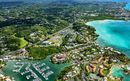 Aerial view of Marina Bas-du-Fort, Pointe-à-Pitre, Grande-Terre, Guadeloupe, Lesser Antilles, Caribbean.