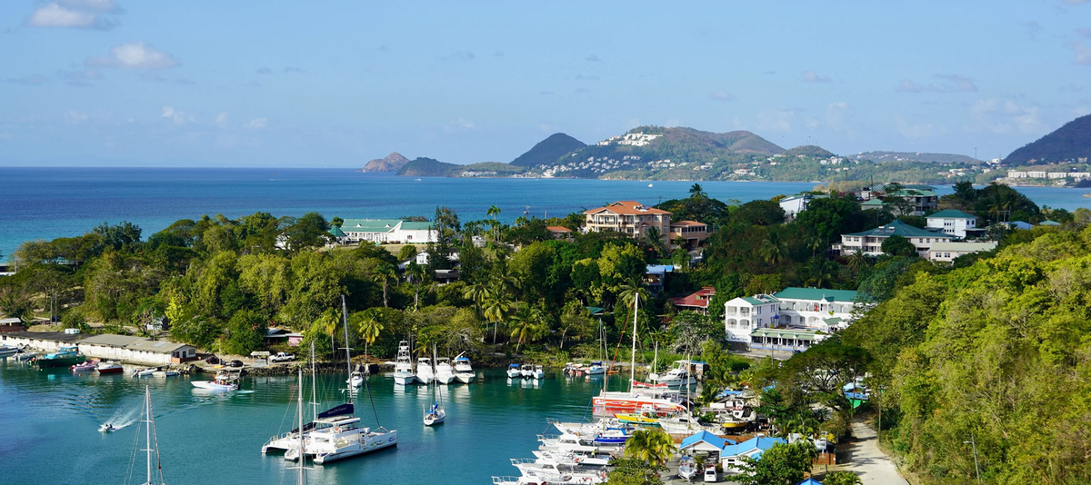 Castries, the capital of the Caribbean Island of Saint Lucia
