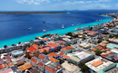 Downtown Bonaire At Kralendijk In Bonaire Netherlands Antilles.