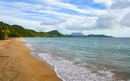 South Friars Bay Beach on the Island of St. Kitts in the Caribbean Sea
