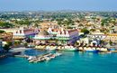 Waterfront harbour of Oranjestad Aruba