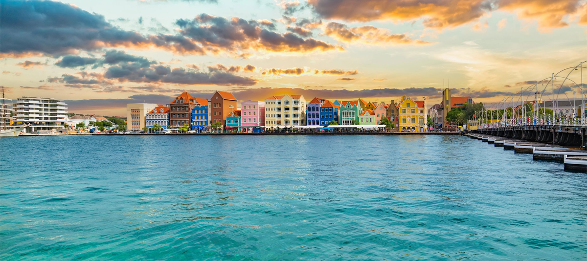 Handelskade Waterfront in Willemstad, Curacao