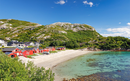 The beach Kvalvika near Bodo, Norway