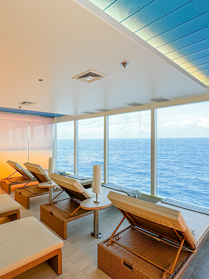 Spa Sauna on Ambition with a Sea View